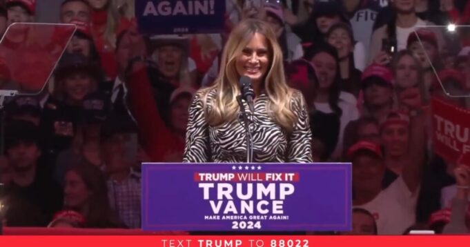 Melania Trump Dazzles Madison Square Garden in New York City – Crowd Goes Wild as First Lady Takes the Stage (VIDEO) | The Gateway Pundit