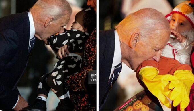 WHOA! Joe Biden Goes on Baby Biting Spree at White House Halloween Party – Bites at Least THREE BABIES in One Night | The Gateway Pundit