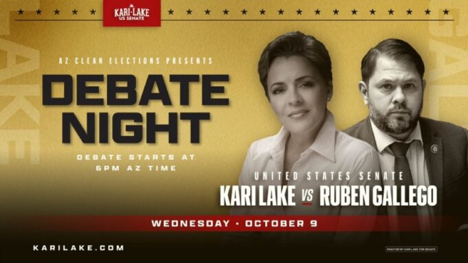 WATCH LIVE: Trump Endorsed Arizona Senate Nominee Kari Lake Debates Cartel Controlled Democrat Ruben Gallego | The Gateway Pundit