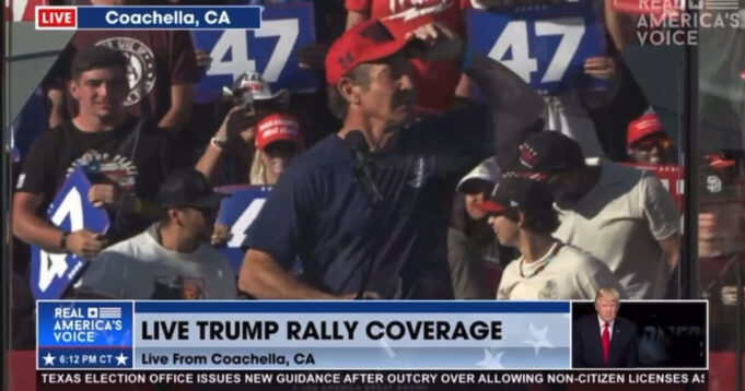 WATCH: “IT’S TIME TO PICK A SIDE” – Hollywood A-Lister Dennis Quaid Delivers Remarks at President Trump’s Rally in Coachella, California | The Gateway Pundit