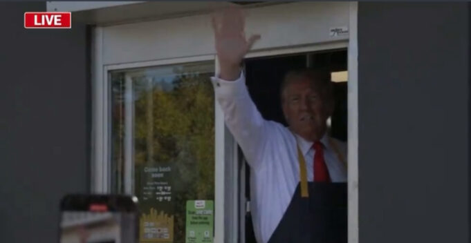 TRIGGERED: Democrats Suffer Epic Meltdowns Over President Trump Trolling Kamala Harris by Working at McDonald’s and Also Spread a Stupid Conspiracy Theory in the Process | The Gateway Pundit