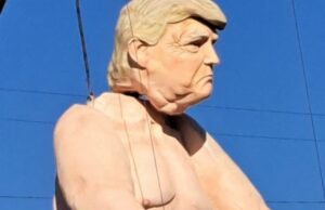 More Disgusting Antics from the Vile Left: Giant Statute of Naked President Trump Moved to Wisconsin | The Gateway Pundit