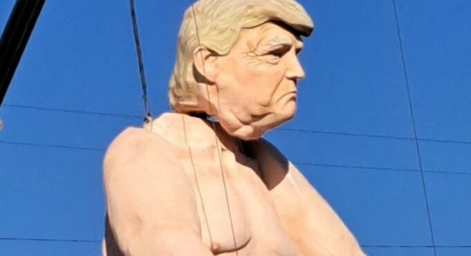 More Disgusting Antics from the Vile Left: Giant Statute of Naked President Trump Moved to Wisconsin | The Gateway Pundit