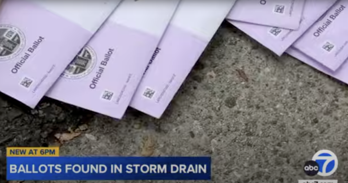 California Man Discovers Stack of Mail-In Ballots in Storm Drain | The Gateway Pundit