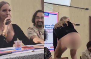 DISGUSTING! Transgender Exposes Butt Cheeks During University Lecture: “Teaching with the A**” (VIDEO) | The Gateway Pundit