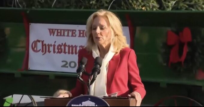 Jill Biden Receives 2024 White House Christmas Tree…But There’s One Detail About the Tree That Caused a Stir (VIDEO) | The Gateway Pundit