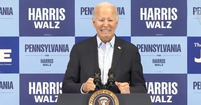 YIKES! Biden Sabotages Kamala Harris AGAIN After “Garbage” Comment with Bizarre Statement About Smacking MAGA Republicans in the Ass (VIDEO) | The Gateway Pundit