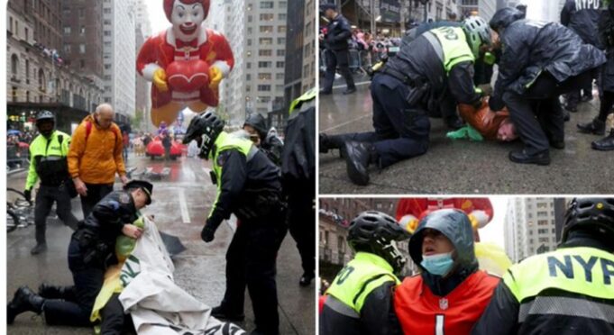 WATCH: Mass Arrests at Macy’s Thanksgiving Day Parade After It Was Stopped by Anti-Israel Protesters | The Gateway Pundit