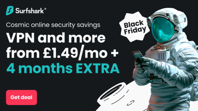 Surfshark VPN has plummeted to only £1.49 a month for Black Friday