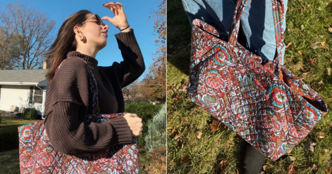 Vera Bradley Women’s Cotton Hathaway Tote Review With Photos
