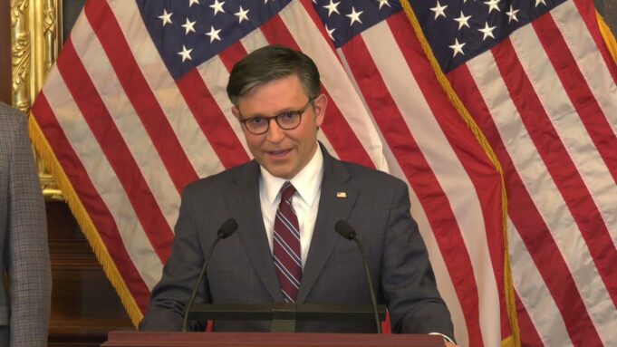 SPINE DISCOVERED: House Speaker Mike Johnson Announces Men are Banned from Women’s Restrooms on Capitol Hill Following Rep. Nancy Mace’s Courageous Stand | The Gateway Pundit