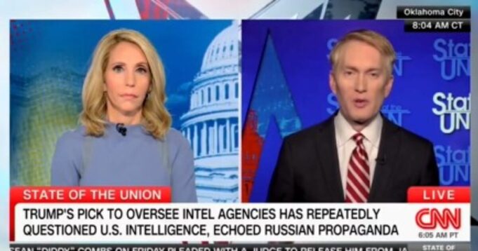 You Knew This Was Coming… Nasty Open Borders RINO James Lankford Has ‘Lots of Questions” Before He Can Vote for Tulsi Gabbard for DNI (VIDEO) | The Gateway Pundit