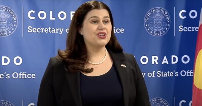 Breaking: Libertarian Party Sues Colorado Sec. of State Jena Griswold Over BIOS Passwords Scandal | The Gateway Pundit