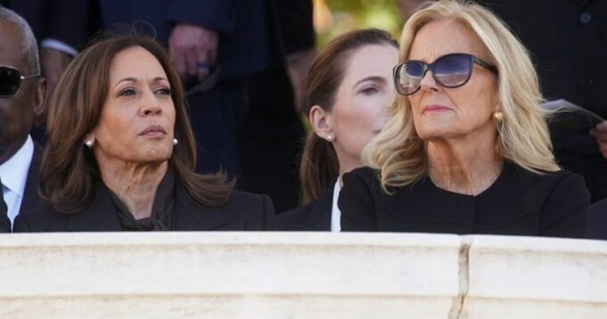 Jill Biden and Kamala Harris Sit Next to Each Other at Arlington Cemetery and You Can Cut the Tension with a Knife! (VIDEO) | The Gateway Pundit