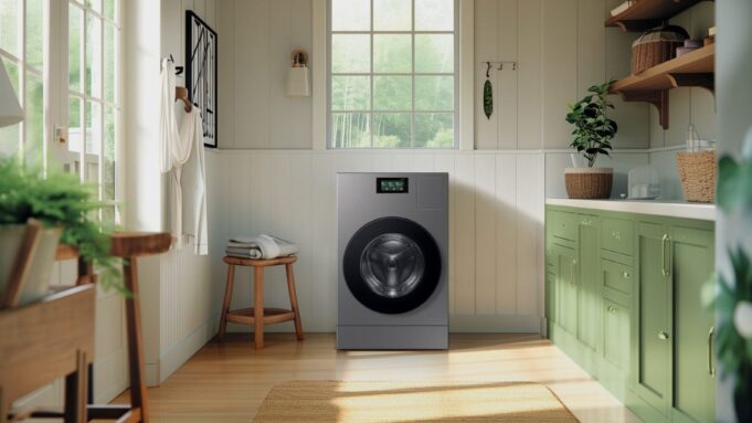 We spoke to Samsung about its new heat pump powered, energy efficient washer dryer