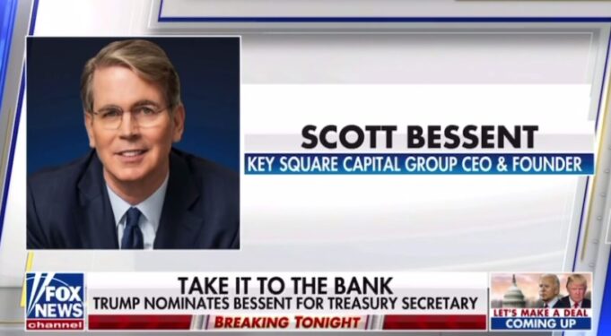 President Trump Nominates Key Square Capitol Group CEO Scott Bessent as Treasury Secretary | The Gateway Pundit