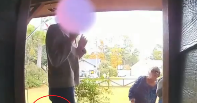 Doorbell Camera Captures Woman’s Objections to Trump Yard Signs – Cites as Reason For Not Donating to Hurricane Victims (VIDEO) | The Gateway Pundit