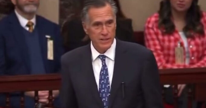 GOOD RIDDANCE: RINO Mitt Romney Gives Farewell Address on Senate Floor, Appears to Trash Trump (VIDEO) | The Gateway Pundit