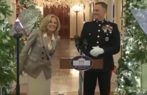 WE ARE SO BACK: Listen to a Little Kid Quickly Correct Jill Biden When She Shouts “Happy Holidays!” During Toys for Tots Event (VIDEO) | The Gateway Pundit