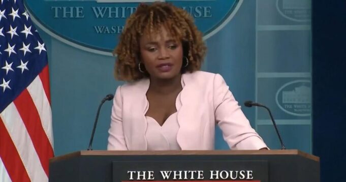 Karine Jean-Pierre Gets Roasted for Posting Picture of Herself With ‘the Best Team in the Business’ | The Gateway Pundit