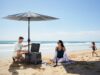 Anker’s solar-powered parasol keeps you and your drinks cool in the sun