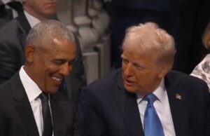 President Trump Posts Mocked Up Video of His Alleged Conversation with Barack Obama at Carter Funeral – Is This Real? | The Gateway Pundit