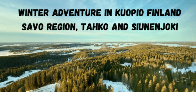 Winter adventure in Kuopio, Savo region, Finland