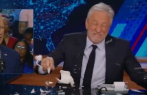 Daily Show Host Jon Stewart Cuts Hand After Smashing Coffee Cup During DOGE Rant (VIDEO) | The Gateway Pundit