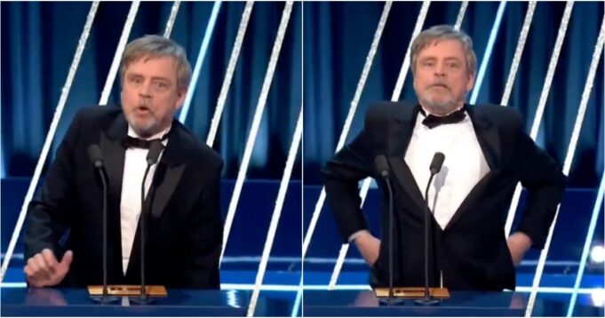 May the Belt Be With You: Trump-Hater Mark Hamill’s Pants Drop to His Knees While Presenting Awards at the BAFTAs | The Gateway Pundit
