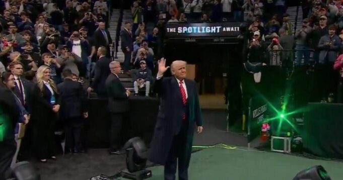 “USA! USA!” – President Trump Gets Rockstar Welcome as He Enters Arena For NCAA Wrestling Championship in Philadelphia (VIDEO) | The Gateway Pundit