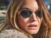 Camille Rowe Chases the Sun in Oliver Peoples Spring 2025 Ad