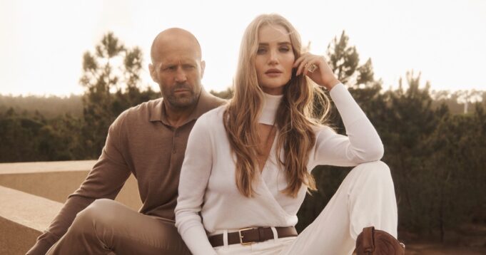 Rosie Huntington-Whiteley & Jason Statham Front Falconeri Ad