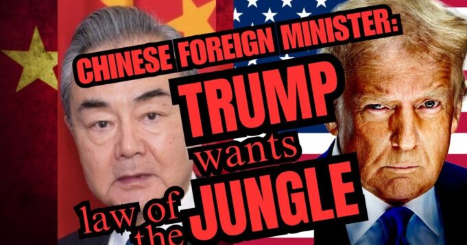 Chinese Foreign Minister: Trump is “Reverting to the Law of the Jungle” | The Gateway Pundit