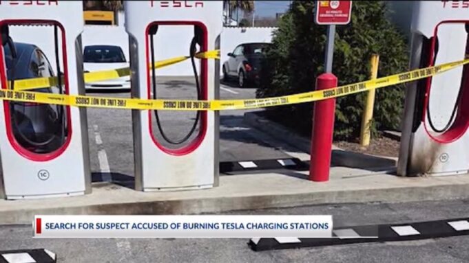 Disgruntled Trump-Hater Lights Himself on Fire While Torching Tesla Charging Stations in Carolina | The Gateway Pundit