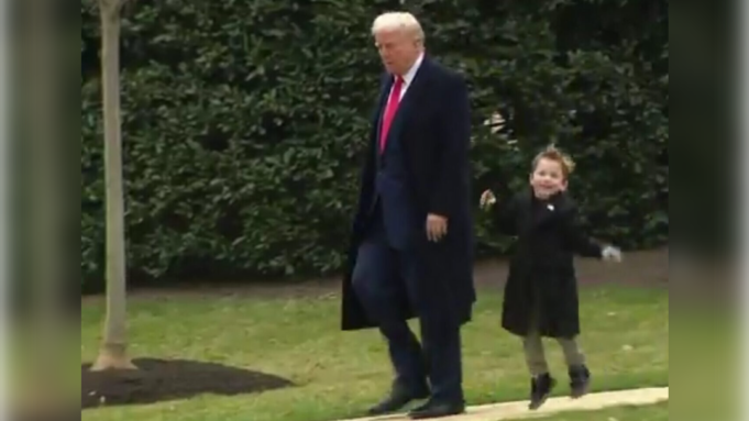 Little X Musk Steals Hearts Walking With President Trump to Marine One | The Gateway Pundit