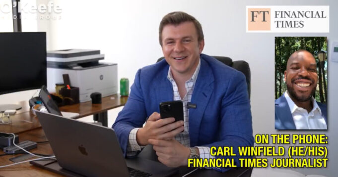 OMG: James O’Keefe Calls Financial Times Editor Carl Winfield After Receiving BS Email Attacking Report on State Farm VP Attacking LA Fire Victims (VIDEO) | The Gateway Pundit