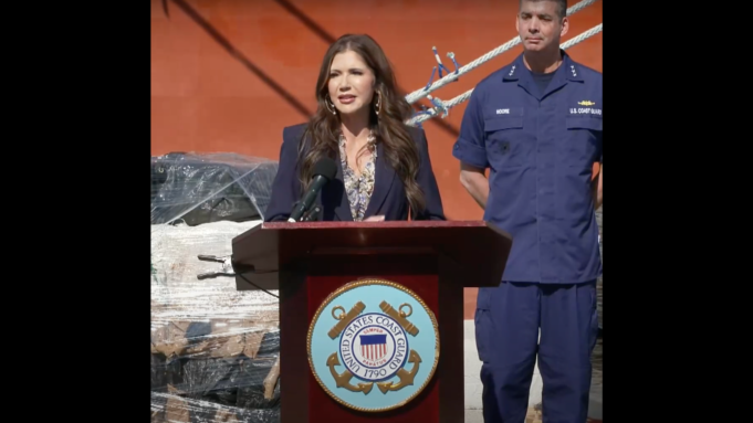DHS Secretary Kristi Noem Announces Seizure of More Than 45,000 Pounds of Illegal Drugs: ‘Unprecedented Seizure’ (Video) | The Gateway Pundit