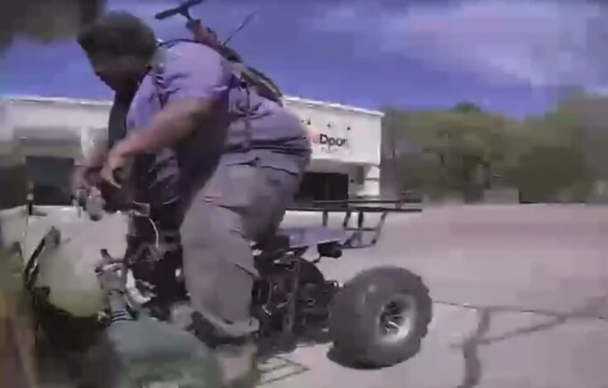 Police Arrest Man for Ramming Tesla Cybertruck With Mini Four-Wheeler (Video) | The Gateway Pundit