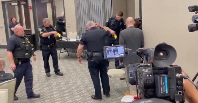 Chaos Erupts After Unruly Protestor Tased and Tossed Out of Marjorie Taylor Greene Town Hall (VIDEO) | The Gateway Pundit