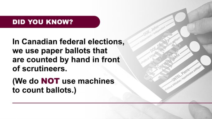 FYI: Canada Uses Paper Ballots, Election Is Over in One Day, No Machines, and Results Are Out When Polls Close | The Gateway Pundit