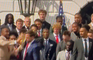 Walking VEEP Episode JD Vance Breaks College Football National Championship Trophy