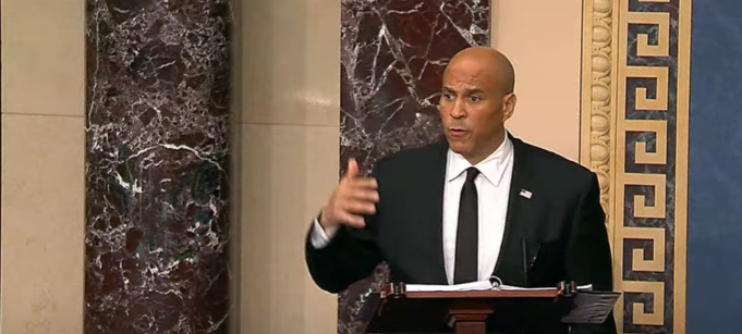 Sen. Cory Booker Leads By Disrupting The Senate For As Long As He Can Stand To Protest Trump