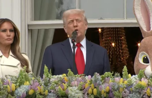 Trump Brags To The Easter Bunny About Lowering The Flags For Pope Francis