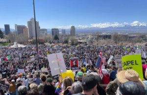 Massive Salt Lake City Crowd Chants “F*ck Donald Trump” At Protest