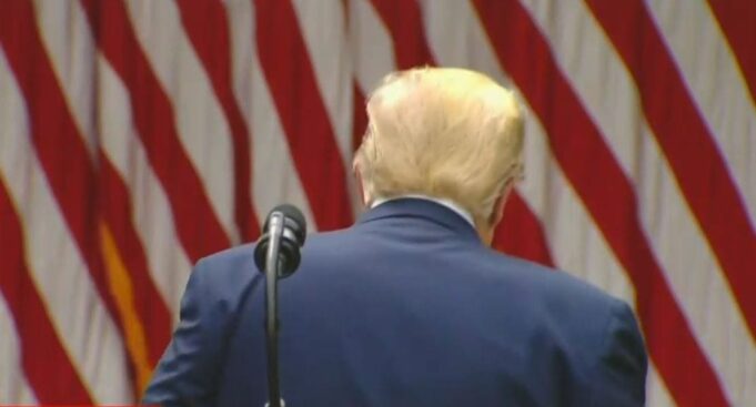 Reeling Trump Cancels Press Conference To Hide From Economic Carnage