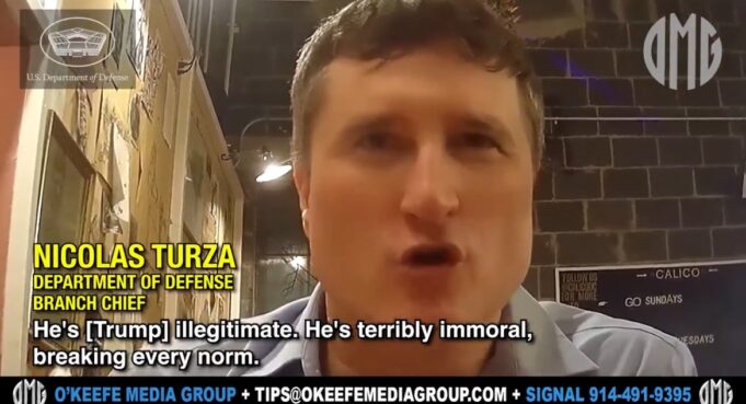 BREAKING: Department of Defense Branch Chief Caught on Undercover Video Calling President Trump “Illegitimate” RESIGNS | The Gateway Pundit
