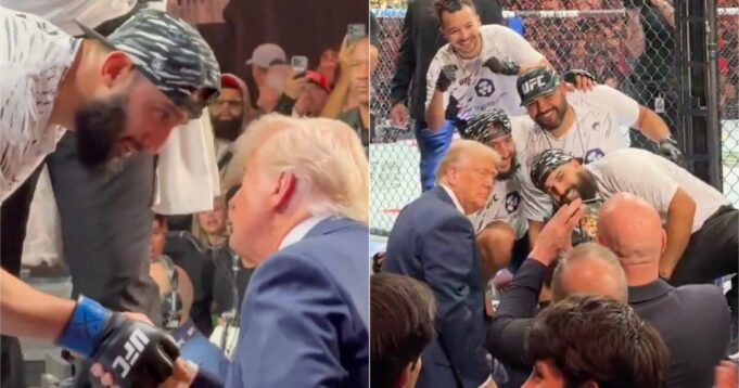 UFC Fighter Dominick Reyes Poses for Photo with President Trump After Knocking Out Opponent at UFC 314 (VIDEO) | The Gateway Pundit