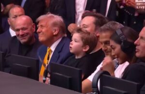 PHOTO OF THE WEEK: You Gotta Love This Ringside Photo of Little X with Elon, Dana White and President Trump | The Gateway Pundit