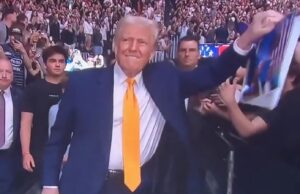 AMAZING! Trump Enters UFC 314 with Grandkids, Elon Musk, Dana White, Byron Donalds – Greets Dave Portnoy, Joe Rogan, Shaq, Tulsi, Marco Rubio, Bobby Kennedy Jr… But NOT His Wife! (VIDEO) | The Gateway Pundit