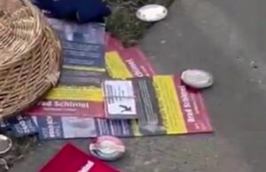 Unhinged Professor Put on Leave After Violently Flipping Over Voter Info Table of College Republicans at University of Wisconsin-Eau Claire | The Gateway Pundit